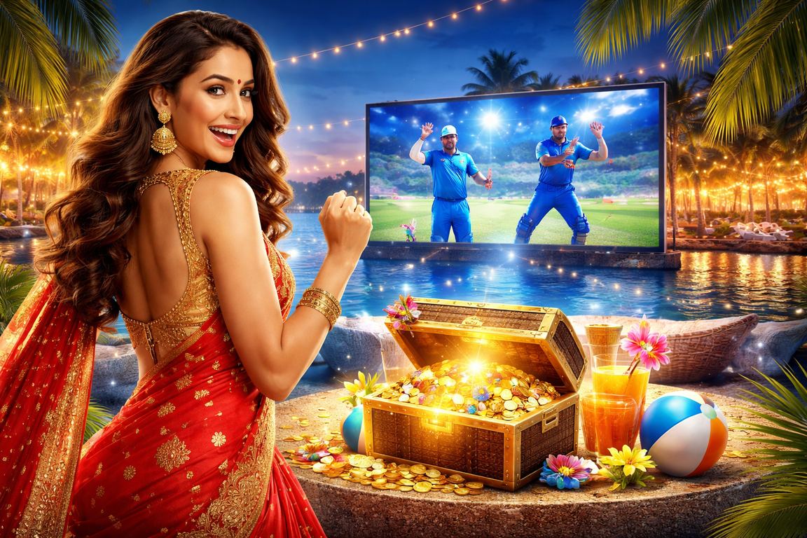 Mobile user playing Teen Patti during cricket match in India